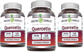 Amazing Formulas Quercetin 500mg Veggie Capsules Supplement | Non-GMO | Gluten Free | Supports Overall Health &amp Well Being (120 Count | 3 Pack)