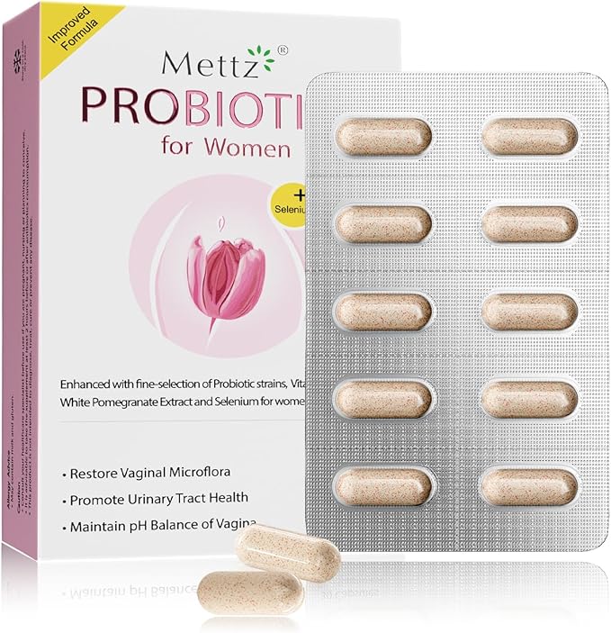 Vaginal Probiotics for Women pH Balance with Lactobacillus Probiotic &amp Cranberry White Pomegranate Women's Vaginal Health Supplement Healthy Vaginal Odor &amp Vaginal Flora 30Ct (Pack of 1)