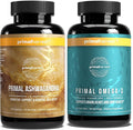 Primal Harvest Daily Two-Step Routine | Ashwagandha + Omega 3 | 2 Pack | 30 Day Supply