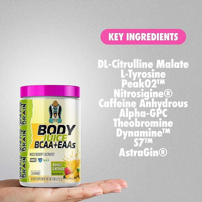 Gene in Us - Body Juice Bcaas and Eaas Red Sunburst