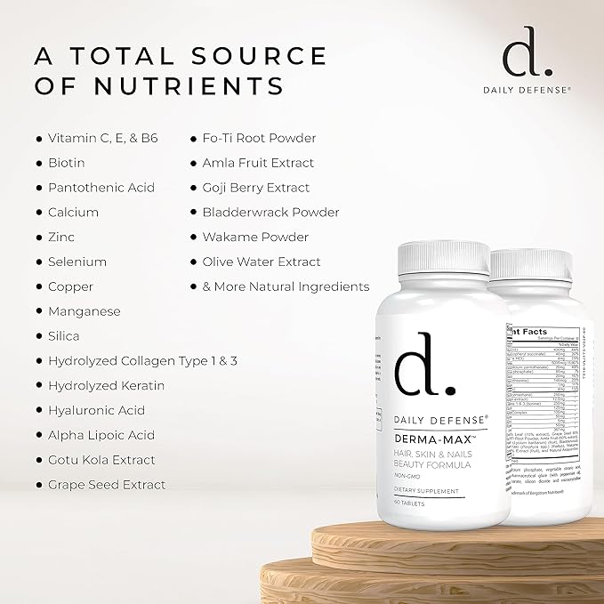 Collagen Supplements for Women - Hair Skin and Nails Vitamins with Biotin and Collagen Calcium &amp More for Healthy Hair Healthy Nails &amp Healthy Skin - Hair Vitamins for Men &amp Women