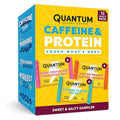 Quantum Energy Square - Dark Chocolate Pink Himalayan Salt Salted Peanut Butter Crunch Caramel Almond Sea Salt - Variety 12-Pack - 4 Bars Each