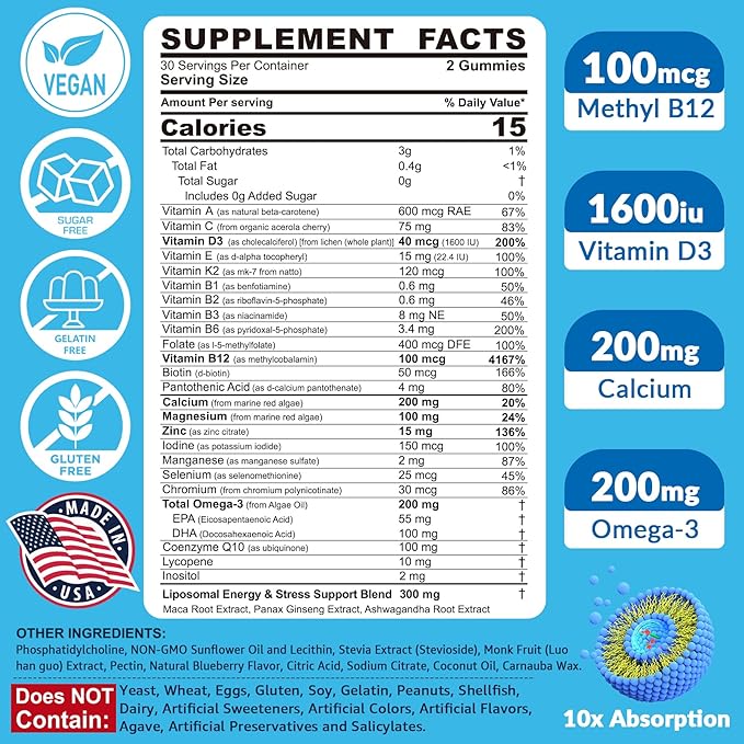 Multivitamin for Men 2PACK + Magnesium Gummies 2PACK