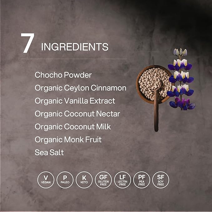 Mikuna Chocho Superfood Protein Plant-Based Protein Powder - Vegan Gluten Free 3g Net Carbs or Less and Bioavailable Non-Isolate (8 Servings Cinnamon Horchata)