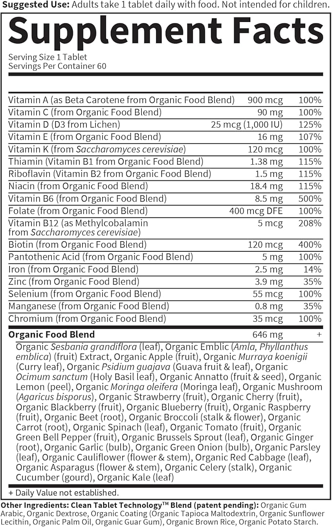 Garden of Life Organics Women's Once Daily 60ct &amp Vitamin Code Vitamin D3 5000IU 60ct