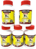 Kirkland Signature Sublingual B-12 5000 mcg 5 Bottles (300 Tablets)