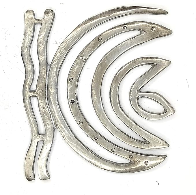 Indian Zinc Helix Vastu Remedies for North-East Ishanya Dosha Nivaran Missing Corner &amp Cuts Remedies (Silver Grey 3 inch 1pc) by Indian Collectible