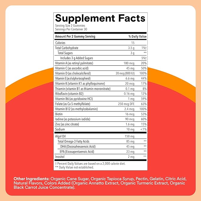 SmartyPants Kids Daily Nutrition &amp Immunity Bundle: Multivitamin + Multi &amp Immunity Gummies with Vitamins C D3 B12 A &amp Zinc – Gluten Free Non-GMO 60 Count Each (Pack of 2)