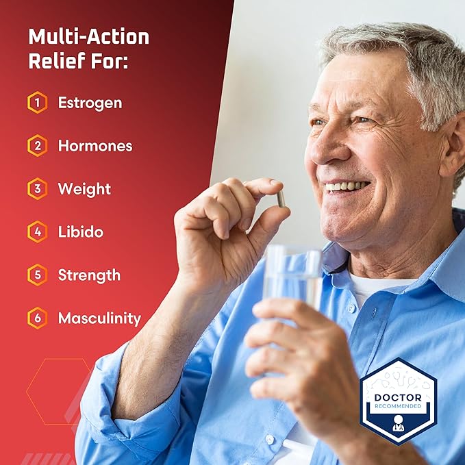 Ben's Natural Health Estro Clear Natural Estrogen Blocker Supplement with DIM Tiger Nut Astragalus Calcium D Glucarate 120 Capsules