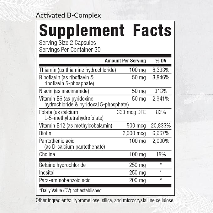 Equilife - Activated B Complex (60 ct.) Full Spectrum Magnesium (180 ct.) Daily Activated Multi-Vitamin (30 Servings)