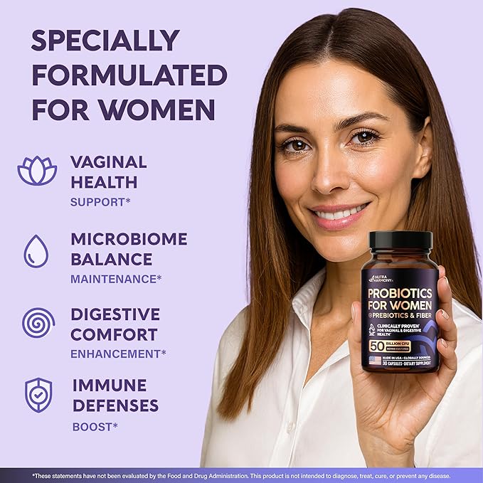 NUTRAHARMONY Biotin Collagen Gummies &amp Probiotics for Women Capsules