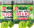 Magnesium + D3K2 Gummies Bundle – 2 Bottles (60 Each) – Apple Kiwi
