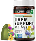 BIO KRAUTER® 9-in-1 Liver Detox with Vitamin C Milk Thistle Turmeric Dandelion Root Beet Root Chanca Piedra for Liver Support - Vegan Liver Supplement 60 Gummies 30 Days of Supply - Non-GMO