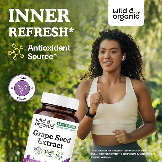 Wild &amp Organic Grape Seed Extract 60 Capsules &amp Beet Root 60 Capsules