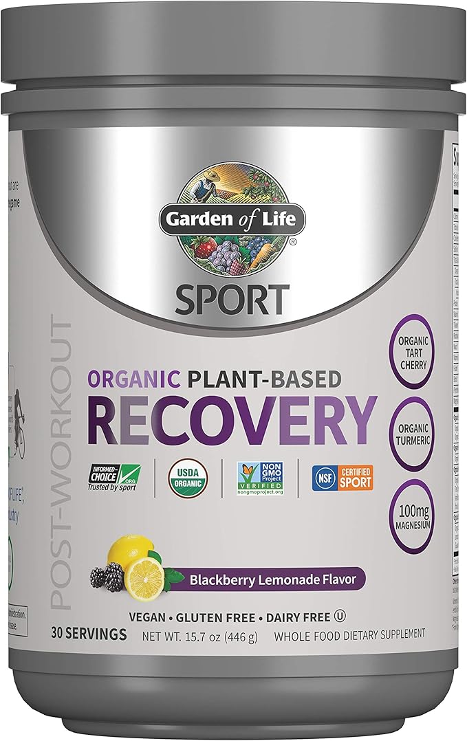 Garden of Life Organic Vegan Sport Protein Powder Vanilla &amp Sport Vegan Organic Plant Based Post Workout Muscle Recovery Powder