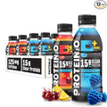 Protein2o 15g Whey Protein Isolate Hydration Drink Plus Energy &amp Focus 350mg of Electrolytes Vitamins B5 &amp B6 Sugar Free Energy Variety Pack 16.9 oz Bottle (Pack of 12)