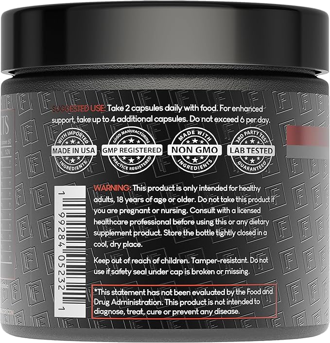 Formulation Factory Primal Power 10-in-1 Grass-Fed Organ Supplement with Beef Liver Heart Marrow Testicle Kidney Supports Vitality Hormones Energy Immunity (6 Month Supply 360 Capsules)