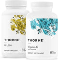 THORNE - Immune Support Combo - Vitamin D3 &amp Vitamin C Blend for Healthy Immune Function - 30 to 90 Servings