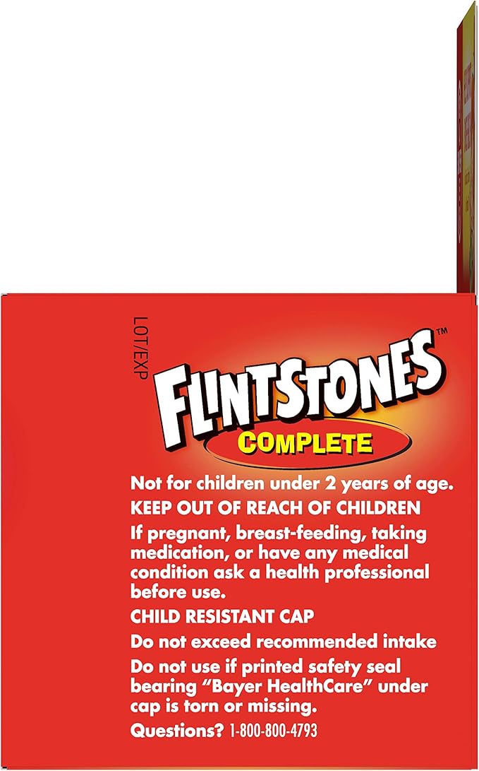 Flintstones Complete Children's Multivitamin Tasti Smooth Chewable Tablets - 60 ct Pack of 4