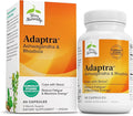 Terry Naturally Adaptra - Supplement to Support Adrenal Health - Ashwagandha Supplement with Rhodiola Rosea Extract - Herbal Supplement to Support Energy &amp Concentration - 60 Capsules