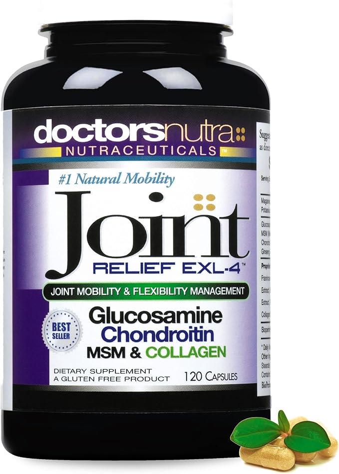 Joint Support Supplement Glucosamine Chondroitin Turmeric MSM and Collagen 90 Capsules