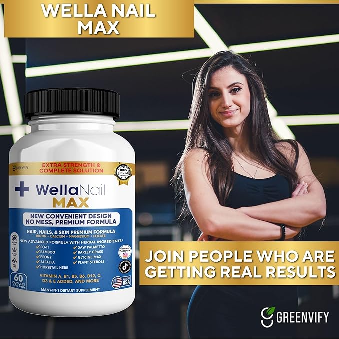 WellaNail MAX Hair Nails &amp Skin Supplement (1)