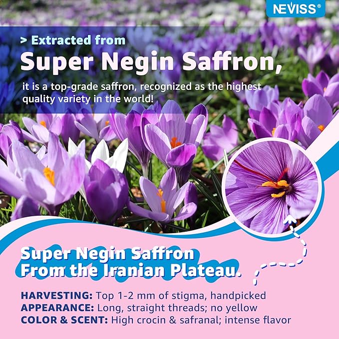 Saffron +Magnesium Glycinate +Omega-3 - Calm Focus Gummies for Kids 4+ Saffron Extract Supplement with L-Theanine Holy Basil Rosemary B6 D3 for Happy Mood Cognition ZZz Sugar Free 2 Pack