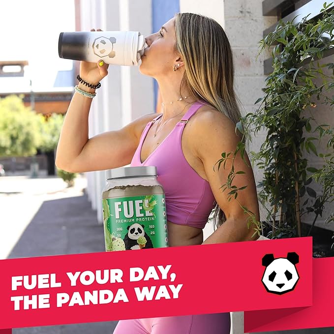Underground Bio Labs Panda Fuel Premium Protein WheyHydrolyzed CollagenCaseinProbiotics Enzymes Keto FriendlyTime Release 25 Servings (2.5 Pound Mint Chocolate Ice Cream)