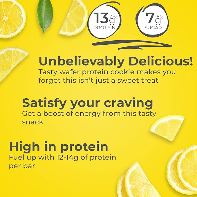 Power Crunch Protein Wafer Bars High Protein Snacks Strawberry Crème &amp Lemon Meringue 1.4 Ounce (12 Count) Bundles