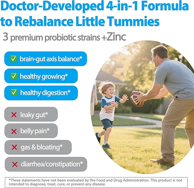 Life-Space Children IBS Support Probiotic Clinically Proven to IBS Relief 4 in 1 Kids Probiotic 21 Billion CFU Supports Reduce Symptoms of IBS Include Bloating Gas &amp Diarrhea 60 Grams