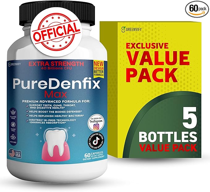 – Extra Strength Probiotic Supplement with 40 Billion CFU – Supports Teeth Gums Ear Nose Throat &amp Digestive Health – 60 Capsules (5)
