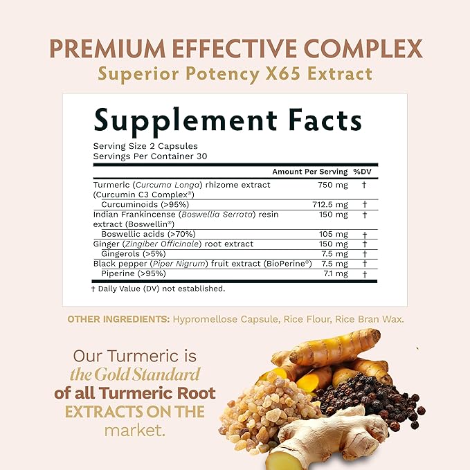 Recovery Trio 120 - KSM-66 Ashwagandha + Turmeric Curcumin C3 Complex + Boswellia Complex - Boost Immunity Joint Support Reduces Pain