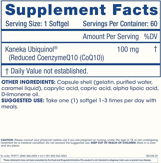 ProHealth Ubiquinol CoQ-10 (100 mg - 60 softgels)