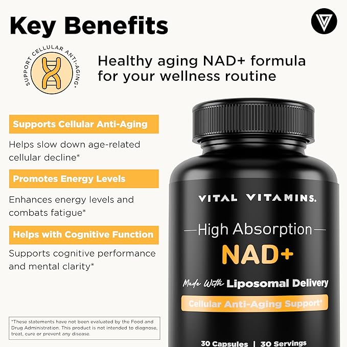 Vital Vitamins Vegan Collagen Booster + NAD+ Supplement