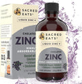 Liquid Zinc (Glycinate Chelate) with Organic Elderberry &amp Echinacea (High in Quercetin) | 4-in-1 Immune Suport Supplement for Adults &amp Kids Great Tasting | Alcohol &amp Gluten Free Non GMO
