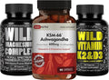 DailyNutra KSM 66 Ashwagandha (90 Capsules) Ashwagandha (90 Capsules) Magnesium Complex (90 Capsules) and Vitamin D3K2 (60 Capsules) Bundle for Wellness