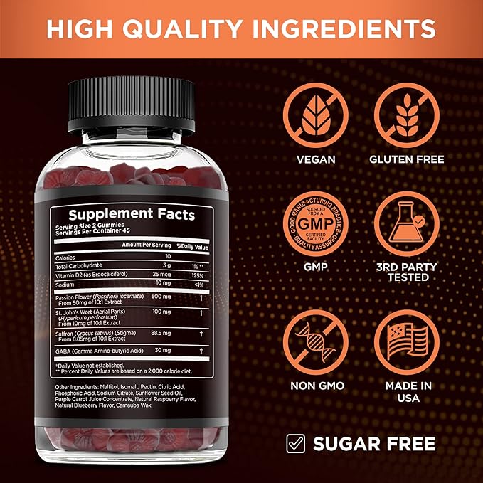 EFFECTIVE NUTRA Ashwagandha Gummies &amp Saffron Gummies