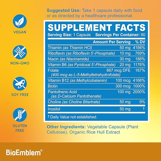 BioEmblem Beauty Probiotics for Women and Vitamin B-Complex