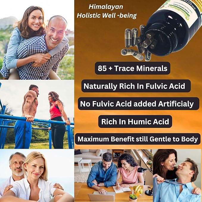 Himalayan Shilajit Capsule &amp Ashwagandha Capsules Pack of 2. 90+90 ct Gold Standard Premium Quality for Max Benefits. All Natural Non GMO No Rice Powder No Filler No Silicon Dioxide No Stearate