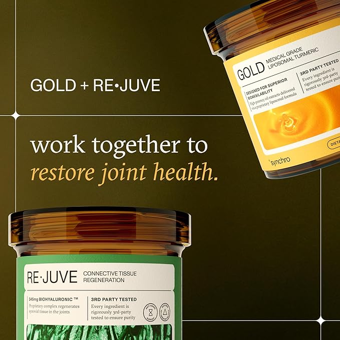 Synchro Gold Medical-Grade Liposomal Turmeric | 60ct Capsules | Whole-Plant Extract Nano-Encapsulation Delivery | Curcumin Black Pepper Piperine Supplement