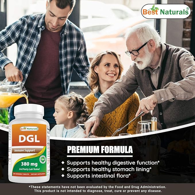 Best Naturals DGL Chewable 380 mg &amp Magnesium Glycinate 425 mg