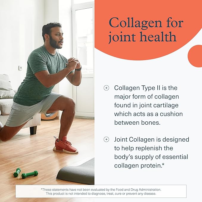 Youtheory Joint Collagen Advanced - Contains Undenatured Type II Collagen &amp Herbal Ingredients - Contains Bovine Source - Shellfish Free - 120 Tablets (60-Day Supply)