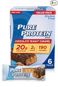 Pure Protein Chocolate Peanut Caramel Protein Bars 1.76 oz 6 Count Pack of 2