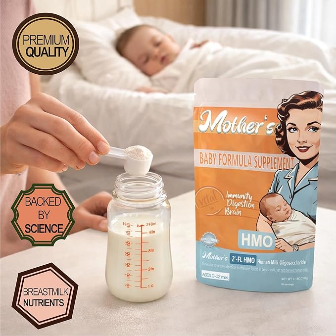 Mother's 2'-FL HMO Infant Prebiotic Powder - Gut Health&amp Immune Support Supplement 90g Vegan Non-GMO