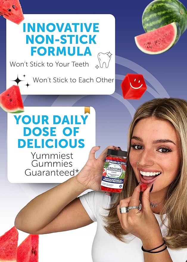 Lunakai USA Made Creatine &amp Super Mushroom Gummies Bundle – Daily Recovery &amp 10-Mushroom Complex Support – 60 Non-GMO Gummies Each