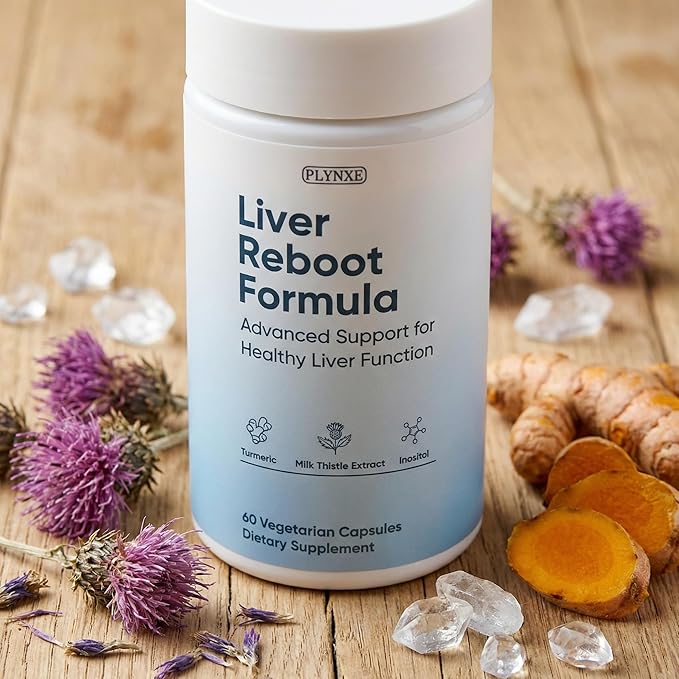 Liver Support Supplement Capsules Liver Health Milk Thistle Extract with Turmeric &amp Inositol Antioxidant &amp Daily Wellness Support Vegetarian Capsules 60 Count