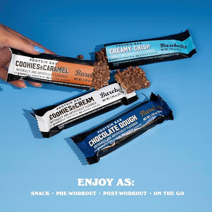Barebells Protein Bars People's Choice Variety Pack – 12 Bars Nutritious Snacks with 20g of High Protein - Chocolate Treat with 1g of Total Sugars - Perfect on The Go Breakfast Bars