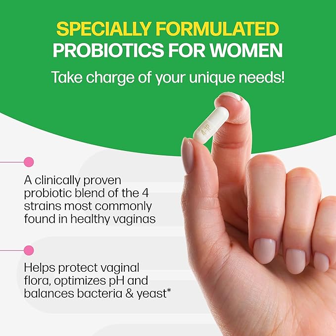 Culturelle 4-in-1 Probiotics for Women Daily Probiotic &amp Prebiotic Supplement to Support Vaginal Health Digestive Health Immune Health Occasional Diarrhea Gas &amp Bloating Relief Non-GMO