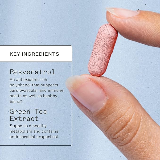 Amy Myers MD Resveratrol Supplement - Supports Cellular Health Antioxidant Defense &amp Healthy Aging - Red Wine Extract - Gluten-Free - 30 Capsules (30 Servings)