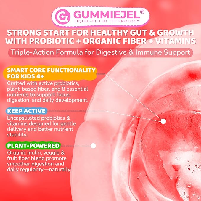NEVISS Fiber Gummies for Adults &amp Probiotics for Kids Teen + Veggie &amp Fruit Fiber Gummies